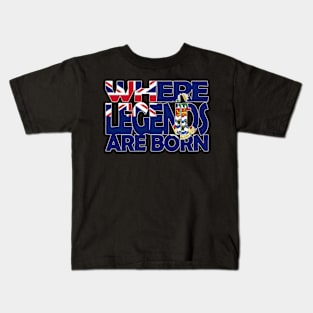 The Cayman Islands Flag - Where Legends Are Born - Soca Mode Kids T-Shirt